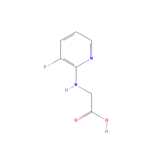 2-[(3-fluoropyridin-2-yl)amino]acetic acid (CAS: 1355196-66-5) - Chemical Structure and Molecular Formula 