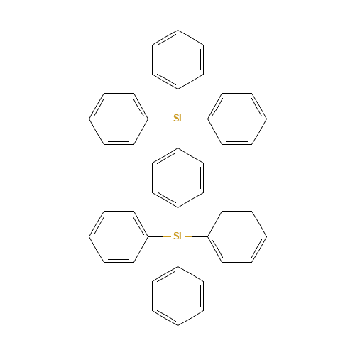 triphenyl-(4-triphenylsilylphenyl)silane (CAS: 18856-08-1) - Chemical Structure and Molecular Formula 