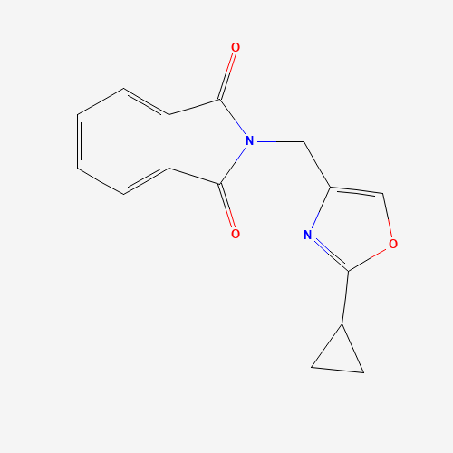 2-[(2-cyclopropyl-1,3-oxazol-4-yl)methyl]isoindole-1,3-dione (CAS: 1364678-13-6) - Related Chemical Product