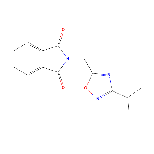 2-[(3-propan-2-yl-1,2,4-oxadiazol-5-yl)methyl]isoindole-1,3-dione (CAS: 1093881-59-4) - Related Chemical Product