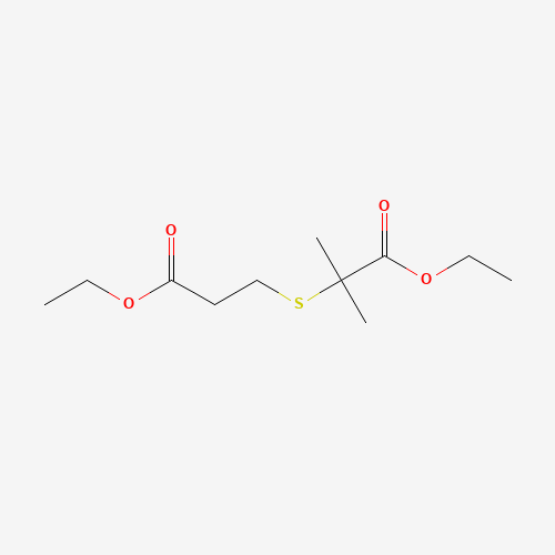 ethyl 2-(3-ethoxy-3-oxopropyl)sulfanyl-2-methylpropanoate (CAS: 52662-42-7) - Related Chemical Product