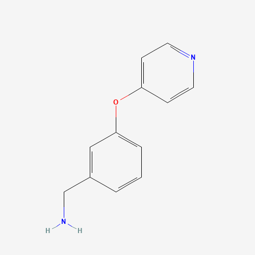 (3-pyridin-4-yloxyphenyl)methanamine (CAS: 685533-75-9) - Chemical Structure and Molecular Formula 