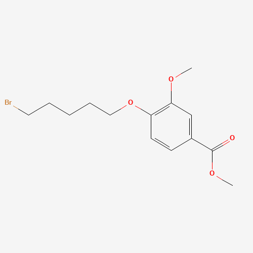 methyl 4-(5-bromopentoxy)-3-methoxybenzoate (CAS: 169286-59-3) - Related Chemical Product