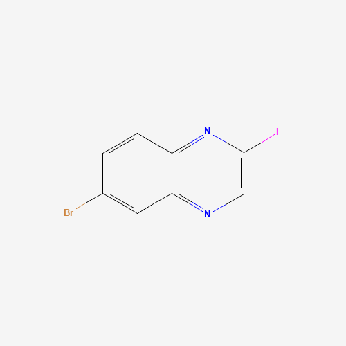 6-bromo-2-iodoquinoxaline (CAS: 1083181-44-5) - Chemical Structure and Molecular Formula 