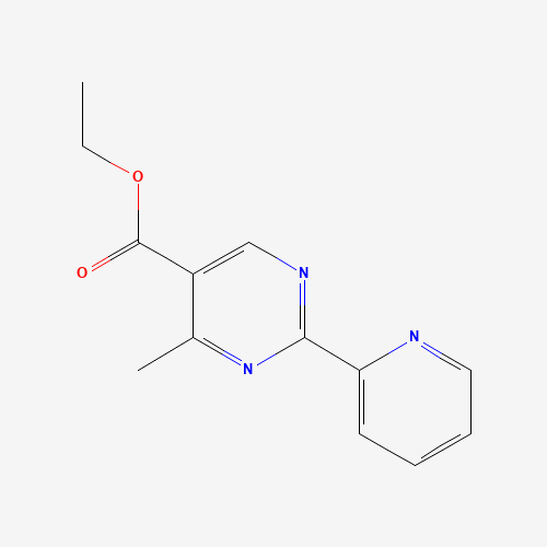 ethyl 4-methyl-2-pyridin-2-ylpyrimidine-5-carboxylate (CAS: 1068974-85-5) - Chemical Structure and Molecular Formula 