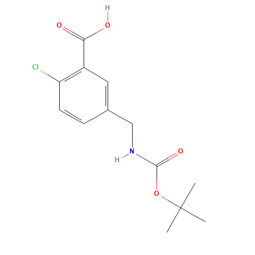 2-chloro-5-[[(2-methylpropan-2-yl)oxycarbonylamino]methyl]benzoic acid (CAS: 165950-04-9) - Related Chemical Product
