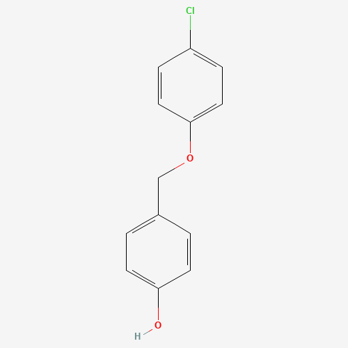 4-[(4-chlorophenoxy)methyl]phenol (CAS: 57480-12-3) - Chemical Structure and Molecular Formula 