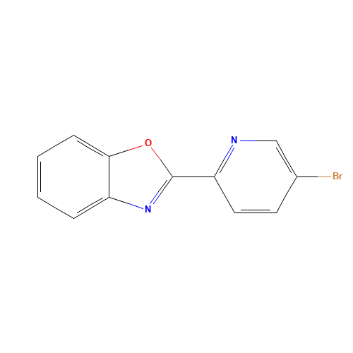 2-(5-bromopyridin-2-yl)-1,3-benzoxazole (CAS: 934329-37-0) - Chemical Structure and Molecular Formula 