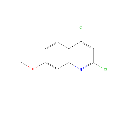 2,4-dichloro-7-methoxy-8-methylquinoline (CAS: 1108659-32-0) - Chemical Structure and Molecular Formula 