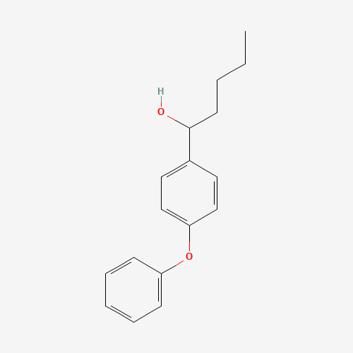 1-(4-phenoxyphenyl)pentan-1-ol (CAS: 185909-00-6) - Chemical Structure and Molecular Formula 