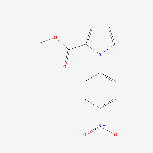 methyl 1-(4-nitrophenyl)pyrrole-2-carboxylate (CAS: 124475-67-8) - Chemical Structure and Molecular Formula 
