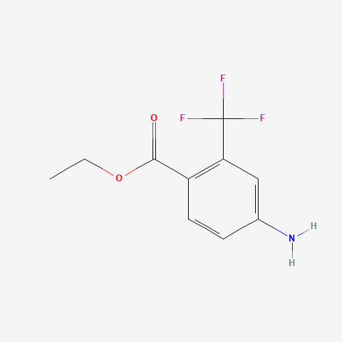 ethyl 4-amino-2-(trifluoromethyl)benzoate (CAS: 1171245-63-8) - Chemical Structure and Molecular Formula 