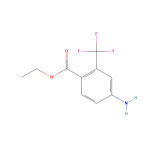 ethyl 4-amino-2-(trifluoromethyl)benzoate (CAS: 1171245-63-8) - Chemical Structure and Molecular Formula 