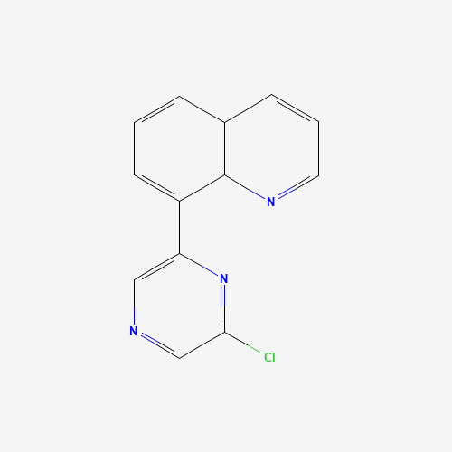 8-(6-chloropyrazin-2-yl)quinoline (CAS: 851985-79-0) - Chemical Structure and Molecular Formula 
