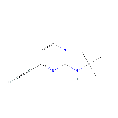 N-tert-butyl-4-ethynylpyrimidin-2-amine (CAS: 876521-32-3) - Related Chemical Product