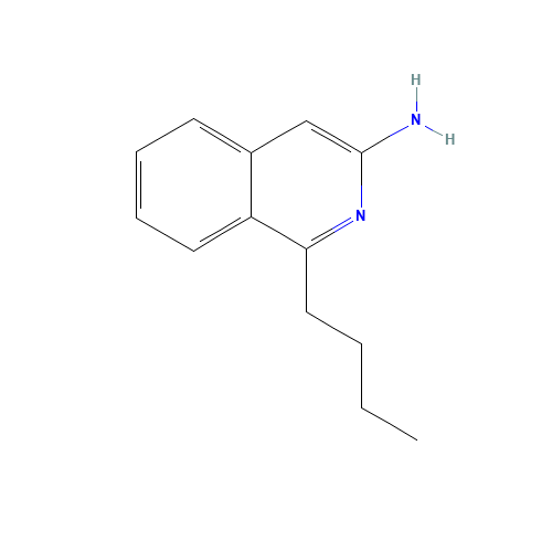 1-butylisoquinolin-3-amine (CAS: 82117-28-0) - Chemical Structure and Molecular Formula 