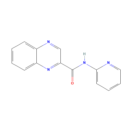 N-pyridin-2-ylquinoxaline-2-carboxamide (CAS: 863909-13-1) - Chemical Structure and Molecular Formula 