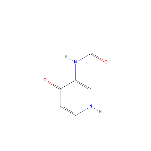 N-(4-oxo-1H-pyridin-3-yl)acetamide (CAS: 101860-99-5) - Chemical Structure and Molecular Formula 