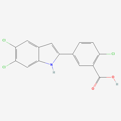2-chloro-5-(5,6-dichloro-1H-indol-2-yl)benzoic acid (CAS: 835595-01-2) - Related Chemical Product