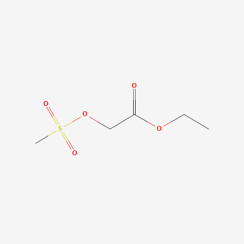 ethyl 2-methylsulfonyloxyacetate (CAS: 29169-19-5) - Chemical Structure and Molecular Formula 