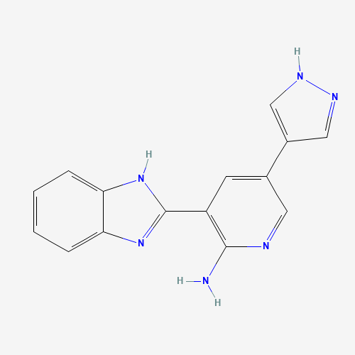 3-(1H-benzimidazol-2-yl)-5-(1H-pyrazol-4-yl)pyridin-2-amine (CAS: 1261220-43-2) - Related Chemical Product
