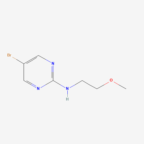 5-bromo-N-(2-methoxyethyl)pyrimidin-2-amine (CAS: 886365-79-3) - Chemical Structure and Molecular Formula 
