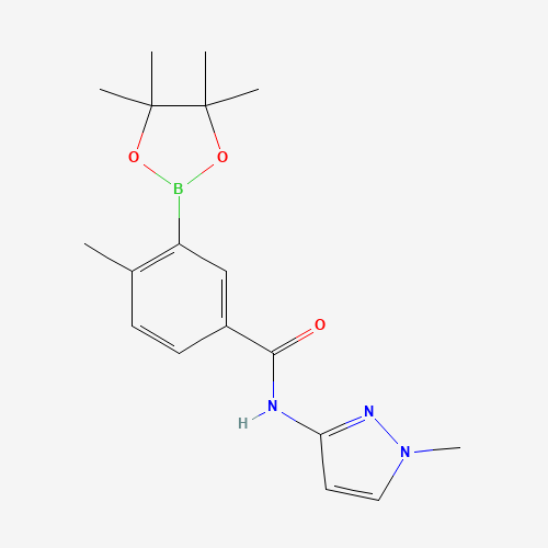 4-methyl-N-(1-methylpyrazol-3-yl)-3-(4,4,5,5-tetramethyl-1,3,2-dioxaborolan-2-yl)benzamide (CAS: 1215082-33-9) - Related Chemical Product