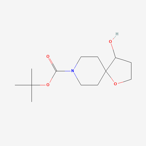 tert-butyl 4-hydroxy-1-oxa-8-azaspiro[4.5]decane-8-carboxylate (CAS: 757239-67-1) - Chemical Structure and Molecular Formula 
