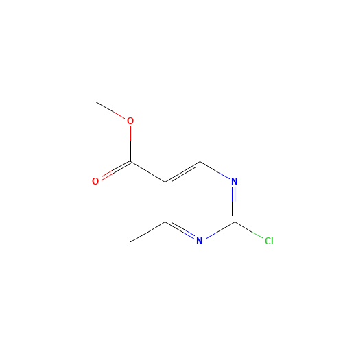 methyl 2-chloro-4-methylpyrimidine-5-carboxylate (CAS: 1215922-76-1) - Chemical Structure and Molecular Formula 