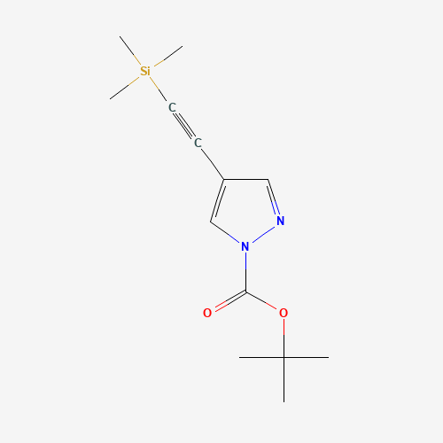 tert-butyl 4-(2-trimethylsilylethynyl)pyrazole-1-carboxylate (CAS: 1093193-28-2) - Related Chemical Product