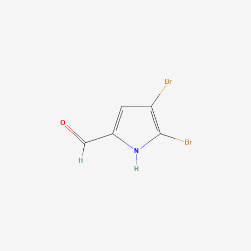 4,5-dibromo-1H-pyrrole-2-carbaldehyde (CAS: 932-82-1) - Chemical Structure and Molecular Formula 
