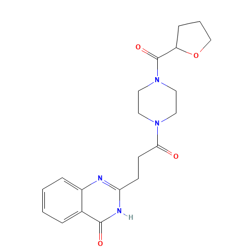 2-[3-oxo-3-[4-(oxolane-2-carbonyl)piperazin-1-yl]propyl]-1H-quinazolin-4-one (CAS: 1537890-82-6) - Related Chemical Product