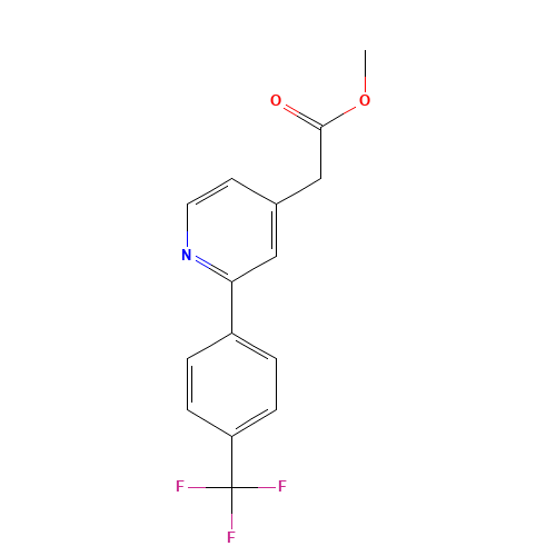 methyl 2-[2-[4-(trifluoromethyl)phenyl]pyridin-4-yl]acetate (CAS: 884600-79-7) - Related Chemical Product