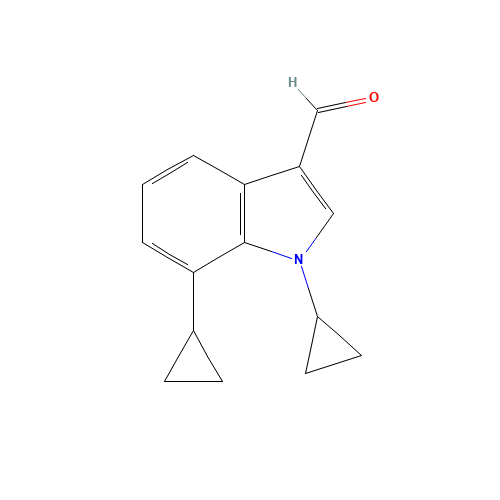 1,7-dicyclopropylindole-3-carbaldehyde (CAS: 1350760-61-0) - Related Chemical Product