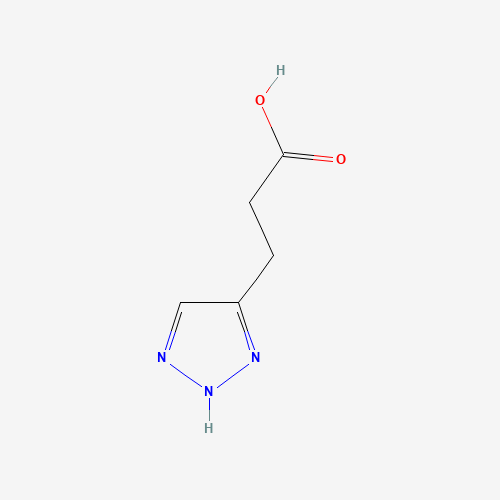 3-(2H-triazol-4-yl)propanoic acid (CAS: 1225439-19-9) - Chemical Structure and Molecular Formula 