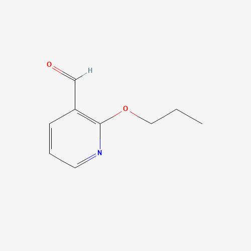 2-propoxypyridine-3-carbaldehyde (CAS: 885278-12-6) - Chemical Structure and Molecular Formula 