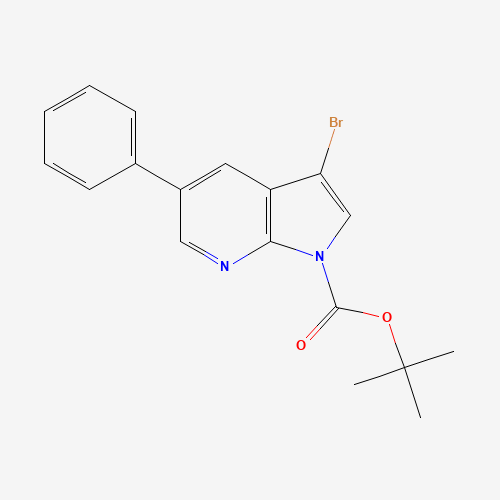 tert-butyl 3-bromo-5-phenylpyrrolo[2,3-b]pyridine-1-carboxylate (CAS: 890842-71-4) - Related Chemical Product