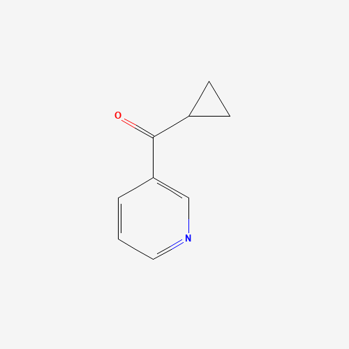 cyclopropyl(pyridin-3-yl)methanone (CAS: 24966-13-0) - Chemical Structure and Molecular Formula 