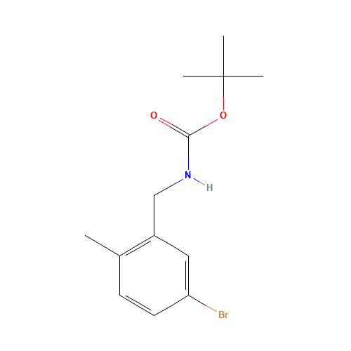 tert-butyl N-[(5-bromo-2-methylphenyl)methyl]carbamate (CAS: 1177558-43-8) - Related Chemical Product