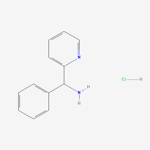 phenyl(pyridin-2-yl)methanamine;hydrochloride (CAS: 59575-91-6) - Chemical Structure and Molecular Formula 