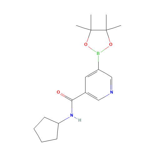 N-cyclopentyl-5-(4,4,5,5-tetramethyl-1,3,2-dioxaborolan-2-yl)pyridine-3-carboxamide (CAS: 1509931-88-7) - Related Chemical Product