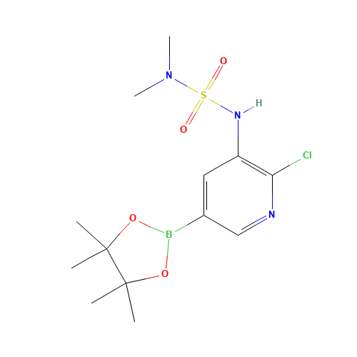 2-chloro-3-(dimethylsulfamoylamino)-5-(4,4,5,5-tetramethyl-1,3,2-dioxaborolan-2-yl)pyridine (CAS: 1246184-53-1) - Related Chemical Product
