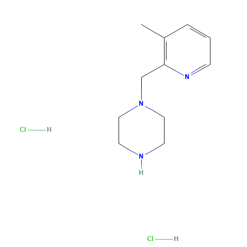 1-[(3-methylpyridin-2-yl)methyl]piperazine;dihydrochloride (CAS: 1185299-95-9) - Chemical Structure and Molecular Formula 