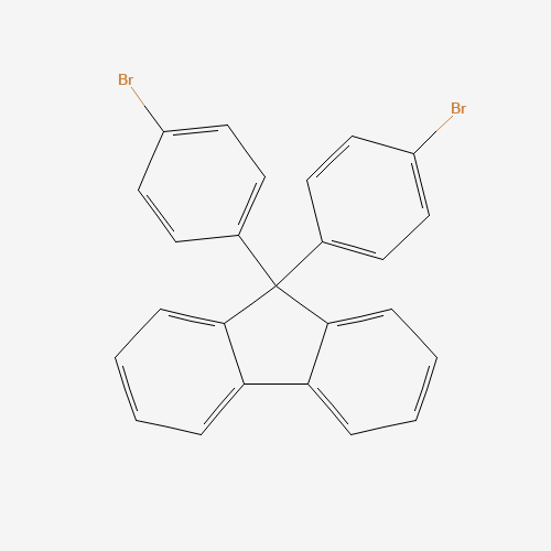 9,9-bis(4-bromophenyl)fluorene (CAS: 128406-10-0) - Chemical Structure and Molecular Formula 