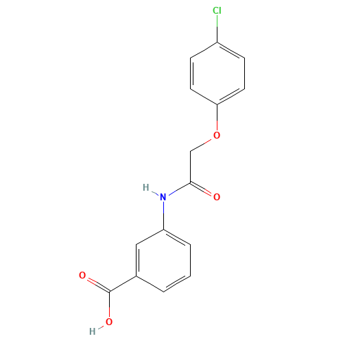 3-[[2-(4-chlorophenoxy)acetyl]amino]benzoic acid (CAS: 70853-28-0) - Related Chemical Product