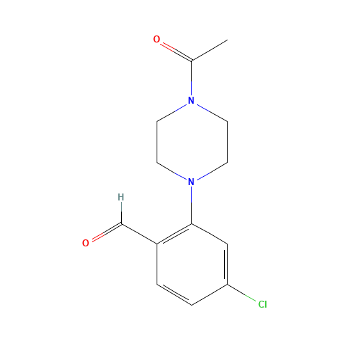 2-(4-acetylpiperazin-1-yl)-4-chlorobenzaldehyde (CAS: 1460032-36-3) - Related Chemical Product