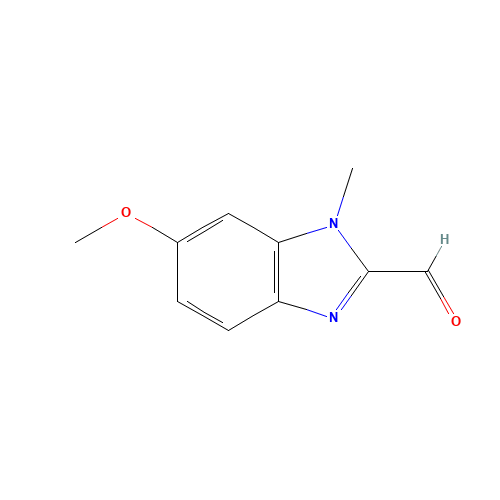 6-methoxy-1-methylbenzimidazole-2-carbaldehyde (CAS: 123511-59-1) - Chemical Structure and Molecular Formula 