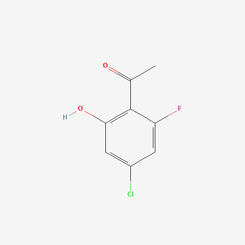 1-(4-chloro-2-fluoro-6-hydroxyphenyl)ethanone (CAS: 1110663-22-3) - Chemical Structure and Molecular Formula 