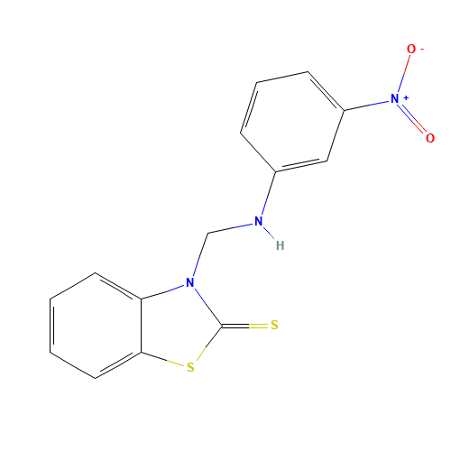 3-[(3-nitroanilino)methyl]-1,3-benzothiazole-2-thione (CAS: 65537-00-0) - Related Chemical Product
