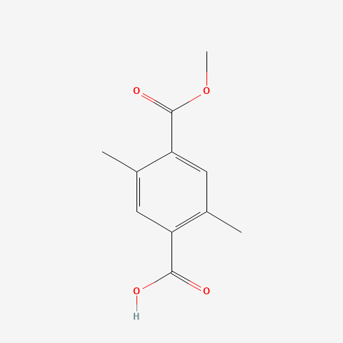 4-methoxycarbonyl-2,5-dimethylbenzoic acid (CAS: 109844-67-9) - Chemical Structure and Molecular Formula 